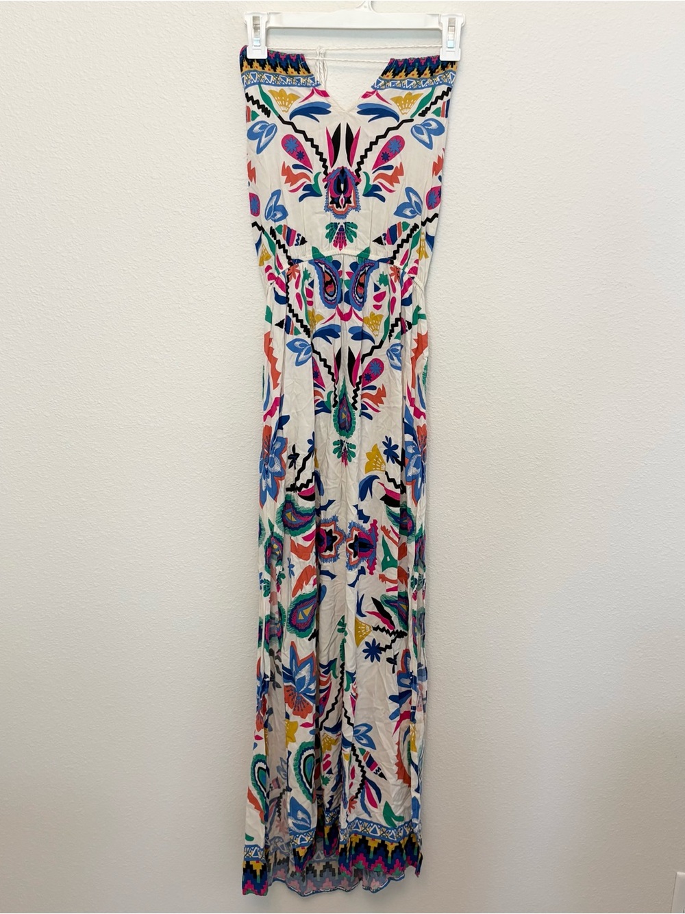 Flying Tomato Paisley Print Boho Halter Top Maxi Dress Size S Summer Lightweight